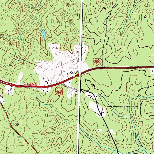 Topographic Map of Hebron Church (historical), VA