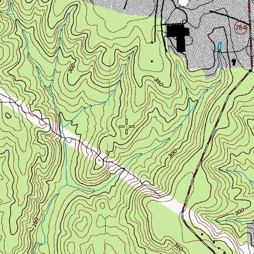 Topographic Map of John Tyler Community College - Midlothian Campus, VA