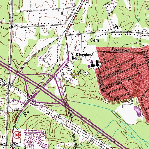 Topographic Map of Howlett Park, VA