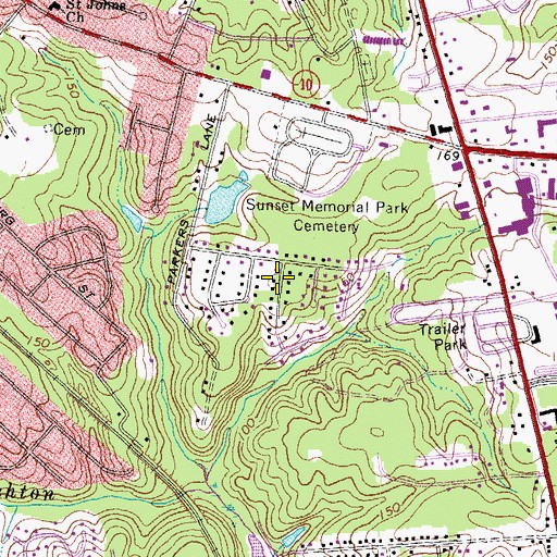 Topographic Map of Gay Farms, VA