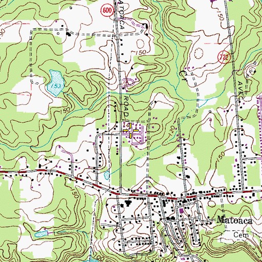 Topographic Map of Rabbit Run, VA