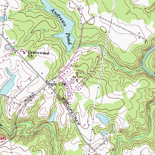 Topographic Map of Stafford Place, VA