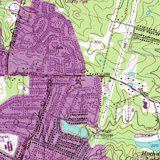 Topographic Map of First Freewill Baptist Church, VA