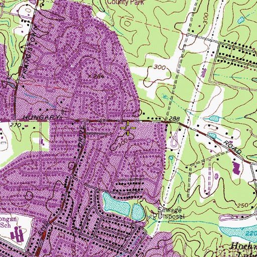 Topographic Map of First Freewill Baptist Church, VA