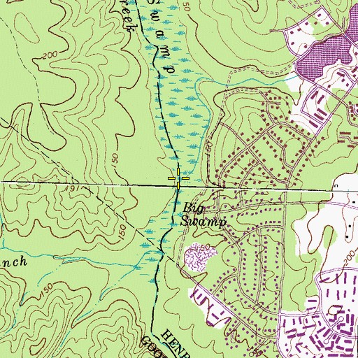Topographic Map of Harding Branch, VA
