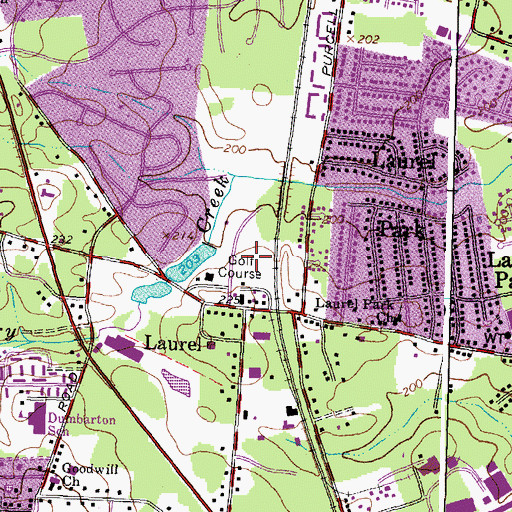 Topographic Map of Laurel Recreation Area, VA