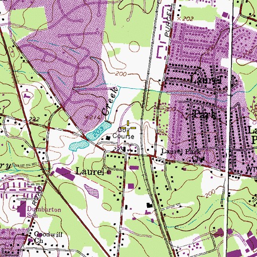 Topographic Map of Laurel Recreation Area, VA