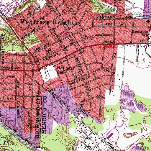 Topographic Map of Our Lady of Fatima Traditional Catholic Church, VA
