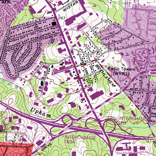 Topographic Map of Union School (historical), VA