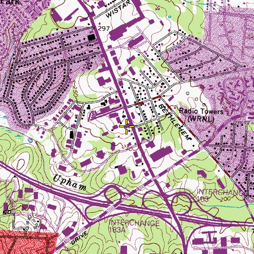 Topographic Map of Union School (historical), VA