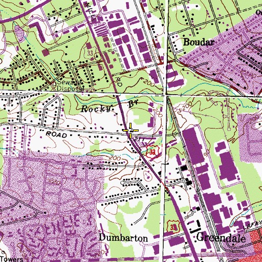 Topographic Map of Wistar Heights United Methodist Church, VA