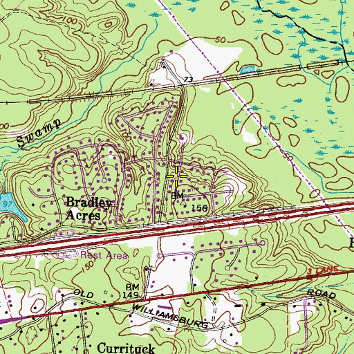 Topographic Map of Woodview Hills, VA