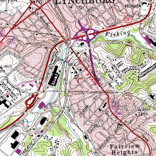 Topographic Map of Bethany Sanctuary Number 2 Christ Temple, VA
