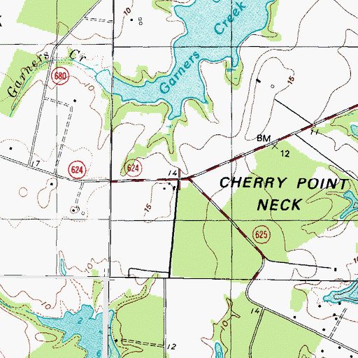 Topographic Map of Cypress Farm, VA