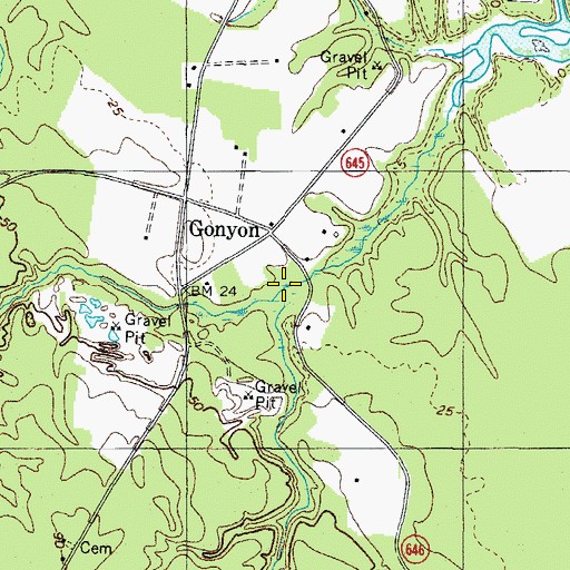 Topographic Map of Davis Millpond (historical), VA