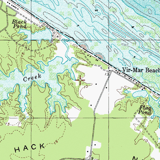Topographic Map of Donlins Cove, VA