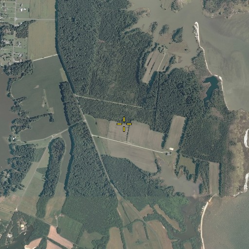 Aerial/Satellite Image of Hughletts Neck, VA
