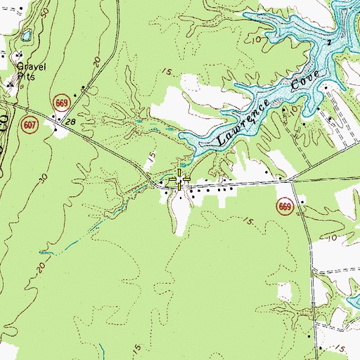Topographic Map of Jones School (historical), VA