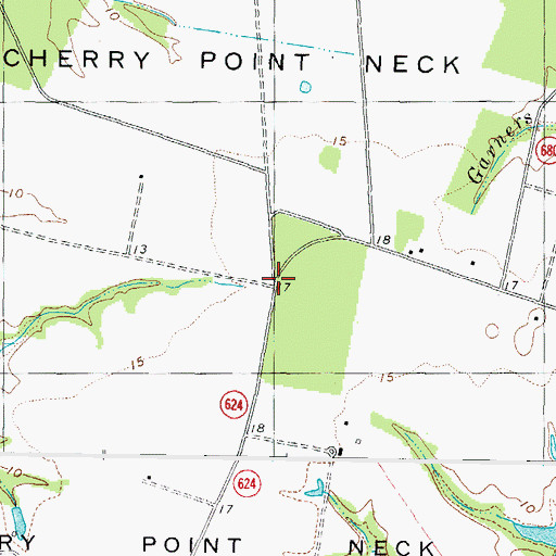 Topographic Map of Wheatland Turn, VA