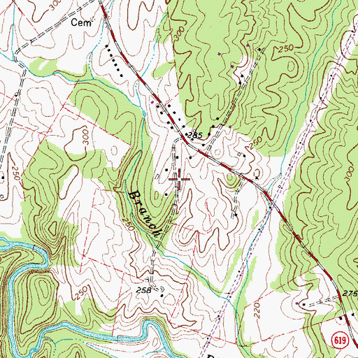Topographic Map of Broad Run Village, VA