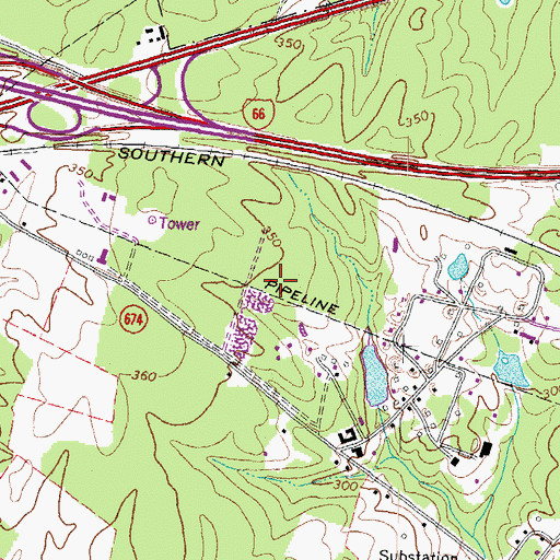 Topographic Map of Gainesville-Sixtysix Business Center, VA