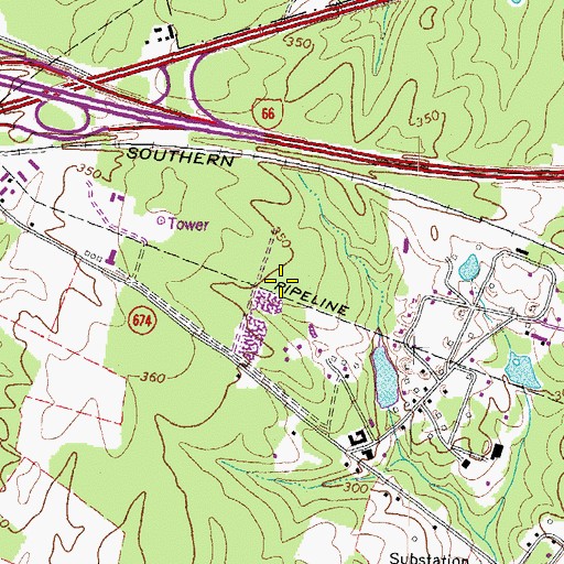 Topographic Map of Gainesville-Sixtysix Business Center, VA