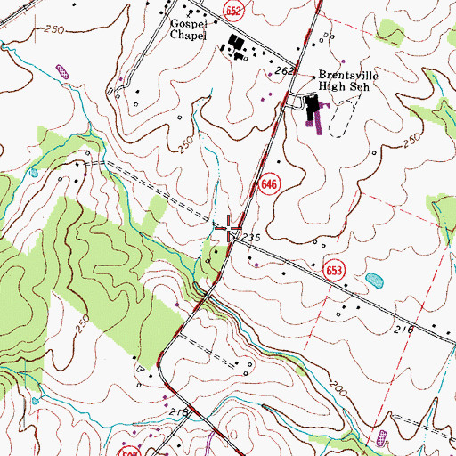 Topographic Map of Nokesville United Methodist Church, VA