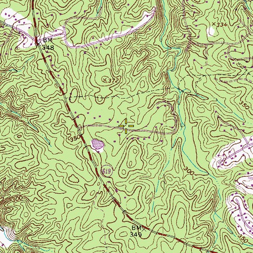 Topographic Map of Oaks of Shenandoah, VA