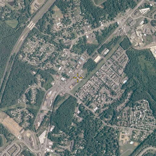 Aerial/Satellite Image of Dumfries Plaza Shopping Center, VA