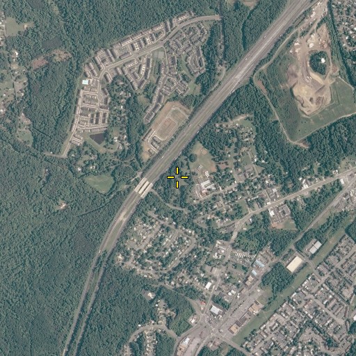 Aerial/Satellite Image of Dumfries Public Cemetery, VA