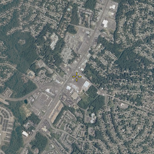 Aerial/Satellite Image of Featherstone Shopping Center, VA