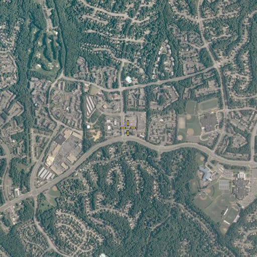 Aerial/Satellite Image of Lakeridge Commons Shopping Center, VA