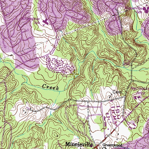 Topographic Map of Logan Park, VA