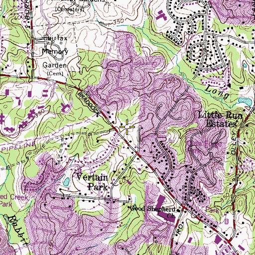 Topographic Map of George Mason Park, VA