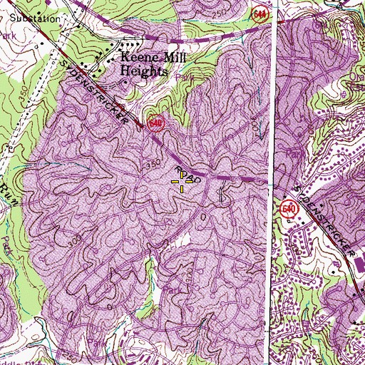 Topographic Map of Orange Hunt Elementary School, VA