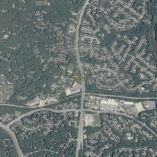 Aerial/Satellite Image of Saint Mary's Catholic Church Cemetery, VA