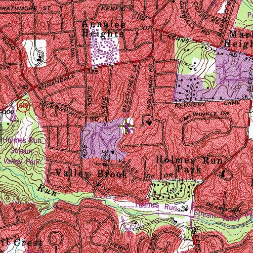 Topographic Map of Beech Tree Elementary School, VA