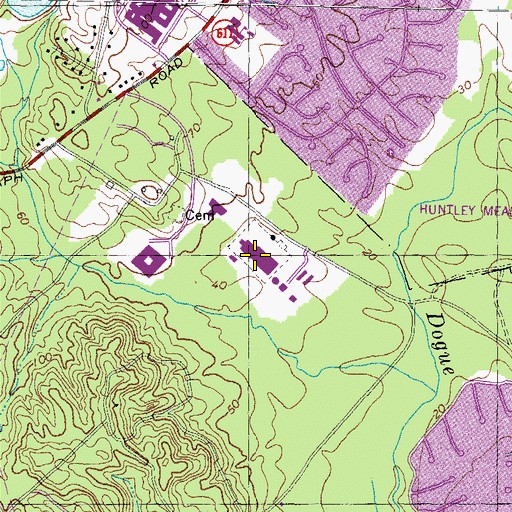 Topographic Map of Humphrey Engineering Center, VA