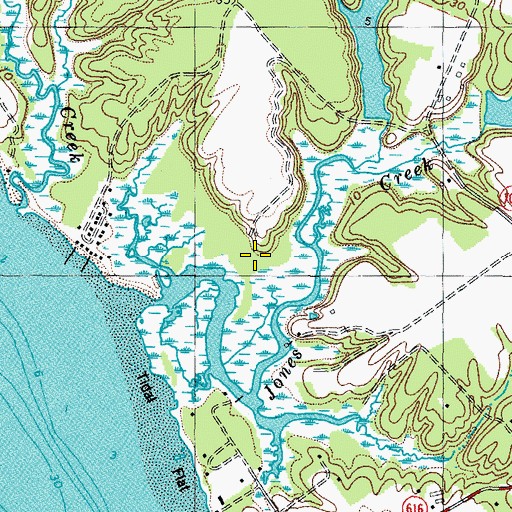 Topographic Map of Concord (historical), VA