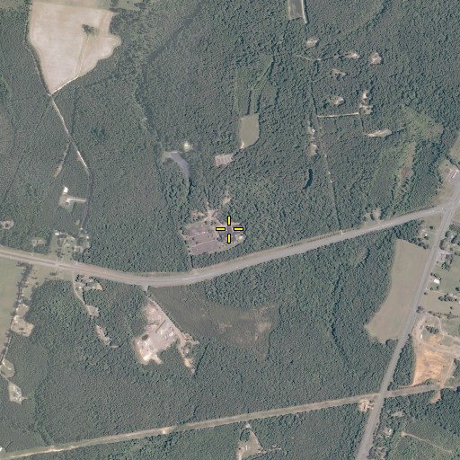 Aerial/Satellite Image of Rappahannock Community College - Glenns Campus, VA