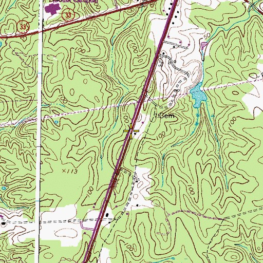 Topographic Map of Saint Andrews Church (historical), VA