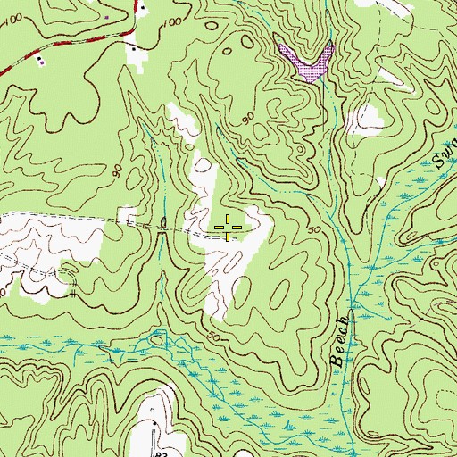 Topographic Map of Wareham (historical), VA