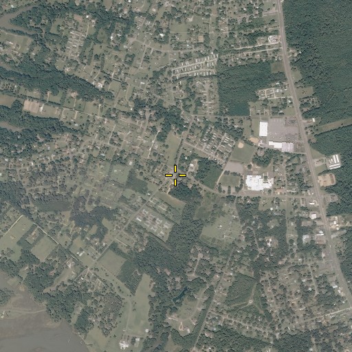 Aerial/Satellite Image of Wicomico Post Office, VA