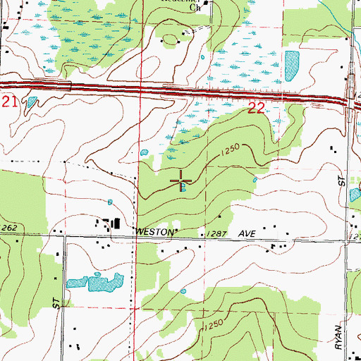 Topographic Map of Village of Weston, WI