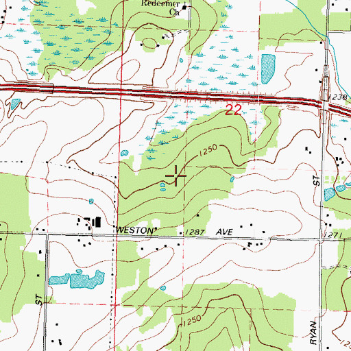Topographic Map of Weston, WI
