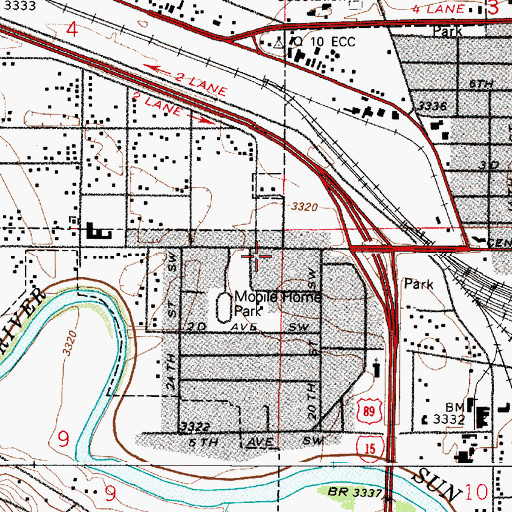 Topographic Map of Earle E Heikka Museum, MT