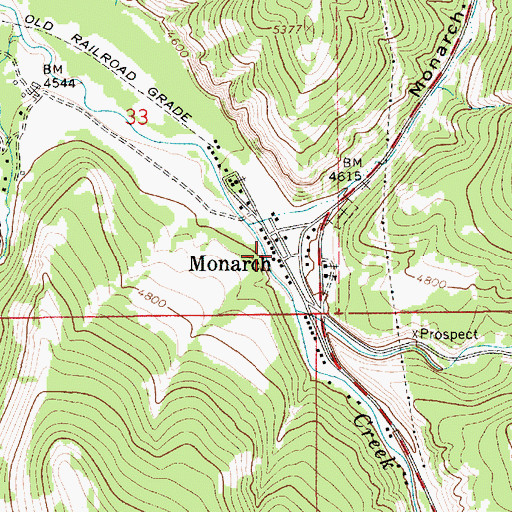 Topographic Map of Saint Clement Church, MT