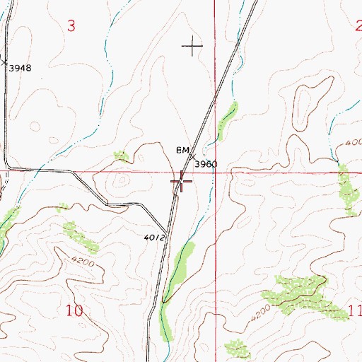 Topographic Map of Bird Creek School (historical), MT