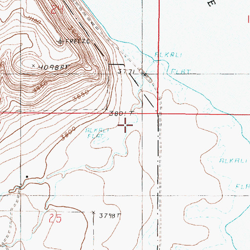 Topographic Map of Floweree Coulee, MT