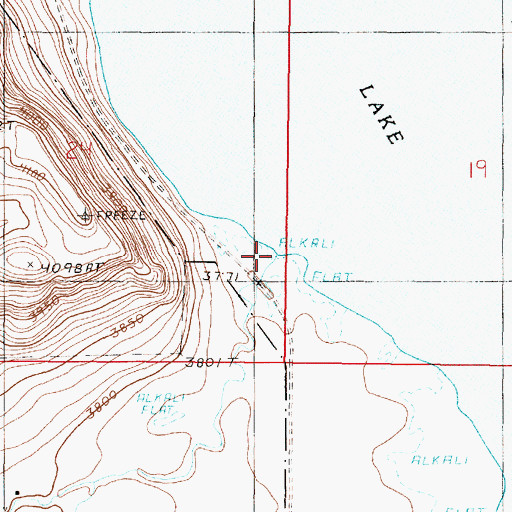 Topographic Map of Dipping Tank Creek, MT
